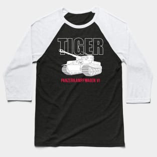 Best for the tank lover! Famous German tank Pz-VI Tiger Baseball T-Shirt